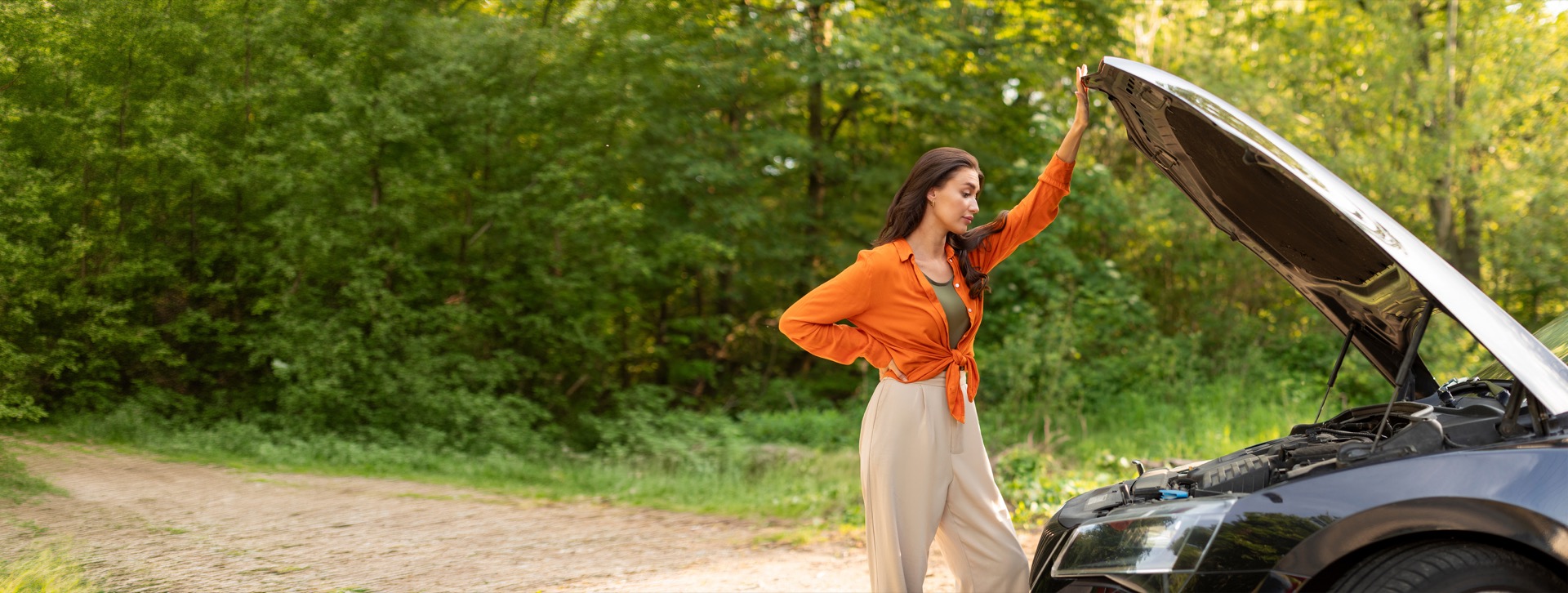 Woman with car - Cover Me Warranty protection